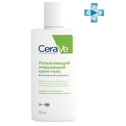 Очищающий крем-гель для для нормальной и сухой кожи лица и тела CeraVe 88мл