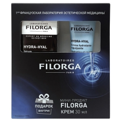 FILORGA Набор HYDRA-HYAL  Сыворотка для увлажнения и восстановления объёма 30мл+ Крем для нормальной и сухой кожи 30 мл