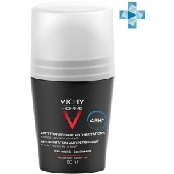 Дезодорант-антиперспирант VICHY HOMME 48ч для чувствительной кожи 50мл